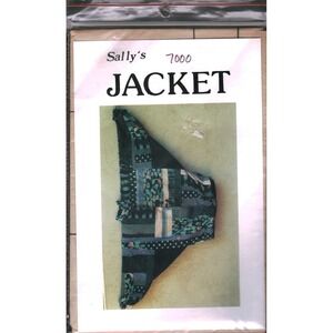 Sally's 7000 Jacket Sewing Pattern Patchwork Quilted Style Artistic Design UNCUT